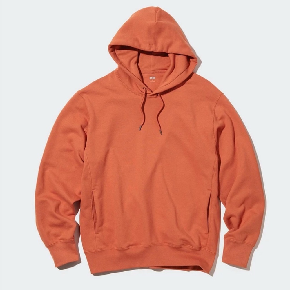 UNIQLO ORANGE SWEAT PULLOVER HOODIE  - XL